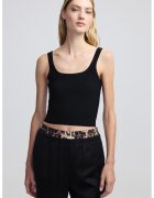 Ipekyol Top crop cu striatii - Negru