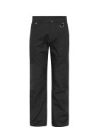 ISNURH Pantaloni drepți cu detalii la genunchi - Negru