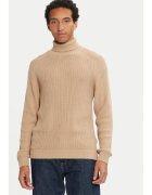 Jack and Jones Bluza barbati - 304516887 - Bumbac/Acril - Bej - Bej