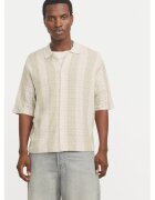 Jack and Jones Camasa barbati - 304778278 - Poliester reciclat/Bumbac - Bej - Bej