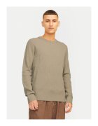 Jack & Jones Pulover barbati - 304514111 - Poliester reciclat/Bumbac - Bej - Bej