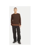 Jack & Jones Pulover barbati - 304514241 - Bumbac organic/Bumbac - Maro - Maro