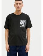 Jack and Jones Tricou barbati - 304778483 - Bumbac - Negru - Negru