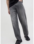 Jack & Jones Blugi cu croiala baggy si model cu 5 buzunare - Gri inchis