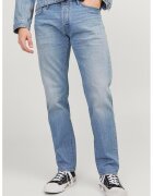 Jack  Jones Blugi din amestec de bumbac organic cu talie medie - Albastru deschis