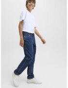 Jack & Jones Blugi drepti cu model uni - Albastru inchis