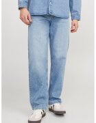 Jack & Jones Blugi drepti cu talie medie - Albastru deschis