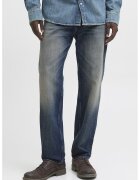 Jack  Jones Blugi drepti din denim - Albastru inchis/Grej