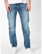 Jack  Jones Blugi relaxed fit - cu aspect decolorat Mike - Albastru