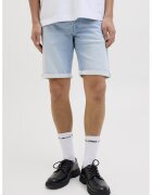 Jack  Jones Blugi scurti cu aspect decolorat - Albastru deschis
