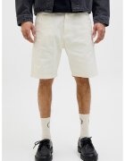 Jack  Jones Blugi trei sferturi cu model uni - Alb fildes
