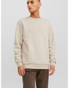 Jack  Jones Bluza de trening cu decolteu la baza gatului si model uni - Maro nisip