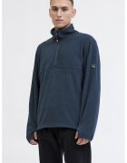 Jack & Jones Bluza de trening cu fermoar si imprimeu logo - Albastru petrol