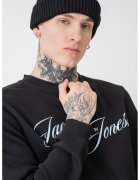 Jack & Jones Bluza de trening cu imprimeu logo - Albastru pastel/Negru