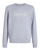 Jack  Jones Bluza de trening cu imprimeu text si decolteu la baza gatului