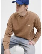 Jack & Jones Bluza de trening din amestec de bumbac - Maro camel