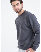 Jack & Jones Bluza de trening din amestec de bumbac organic cu captuseala calduroasa - Gri inchis