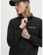 Jack  Jones Bluza de trening relaxed fit cu fermoar scurt - Negru