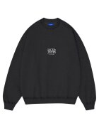 Jack & Jones Bluza JACK &JONES Bleecker Aop Box Crew JNR 52344 - Negru