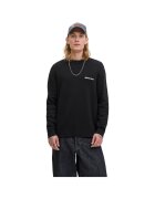 Jack  Jones Bluza JACK &JONES Norrebro Light Knit Crew Sn 48669 - Negru
