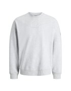 Jack & Jones Bluza JACK &JONES Point Badge Crew BF 52266 - Alb