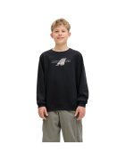 Jack  Jones Bluza JACK &JONES Tier Print Crew SN JNR 47699 - Negru