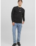Jack & Jones Bluza lejera de trening cu decolteu la baza gatului - Negru