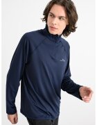 Jack & Jones Bluza slim fit cu model text - Bleumarin