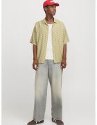 Jack  Jones Camasa cu maneci scurte si model grafic - Kaki