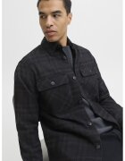 Jack & Jones Camasa de bumbac organic in carouri - Negru/Gri antracit