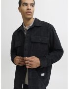 Jack & Jones Camasa de reiat cu buzunare pe piept - Negru/Gri inchis
