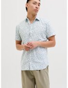 Jack & Jones Camasa din amestec de in cu model - Albastru pal/Alb optic