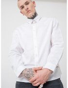 Jack & Jones Camasa din bumbac organic cu guler ascutit - Alb optic