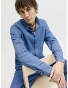 Jack & Jones Camasa din denim cu maneci lungi - Albastru deschis