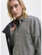 Jack & Jones Camasa regular fit cu model in carouri - Alb/Negru/Roz somon