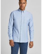 Jack  Jones Camasa slim fit din amestec de bumbac organic - Albastru lavanda