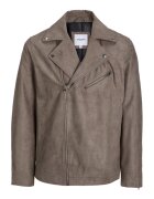 Jack  Jones Geaca barbati - 302663248 - Piele Ecologica - Maro
