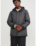 Jack  Jones Geaca cu buzunare frontale - Negru melange