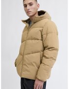 Jack & Jones Geaca cu gluga si guler inalt - Galben pai