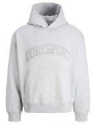 Jack & Jones Hanorac cu buzunar kangaroo - Gri deschis melange