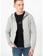 Jack  Jones Hanorac cu fermoar din amestec de bumbac Basic - Gri deschis melange
