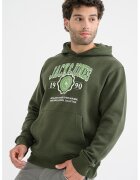 Jack & Jones Hanorac cu imprimeu logo - Alb/Kaki pal