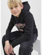 Jack & Jones Hanorac cu imprimeu logo - Alb/Negru/Rosu stins