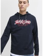 Jack & Jones Hanorac cu imprimeu logo frontal - Bleumarin