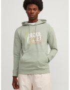 Jack  Jones Hanorac din amestec de bumbac cu logo - Verde deschis