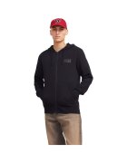 Jack & Jones Hanorac JACK &JONES Corp Logo Small Print Zip Hood 52136 - Negru