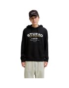 Jack & Jones Hanorac JACK &JONES Yuki Sweat Hood BF 52221 - Negru