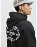 Jack  Jones Hanorac lejer cu buzunar kangaroo - Alb/Negru