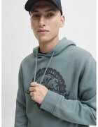 Jack & Jones Hanorac regular fit cu imprimeu logo - Albastru petrol