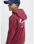Jack  Jones Hanorac regular fit cu model text - Rosu
